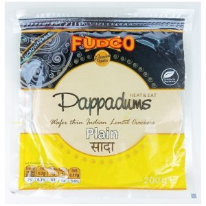 Papadum Plain, 200 g, FUDCO